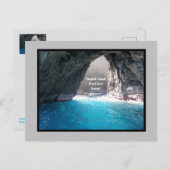 美しいナパリーコーストブルーシーケーブカウアイ ポストカード (正面/裏面)