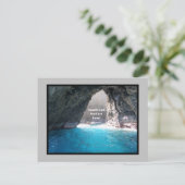 美しいナパリーコーストブルーシーケーブカウアイ ポストカード (スタンド正面)