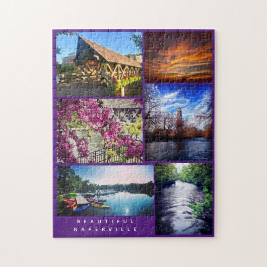 美しいナパーヴィル – シーンのまわりにズタウン ジグソーパズル (縦)