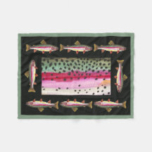 美しいニジマス釣り