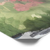 美しいニュージャージーの水彩画 ポスター (角)