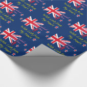 美しいニュージーランドの国旗アートプリントデザイン ラッピングペーパー (角)