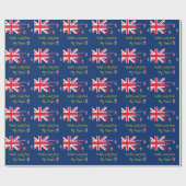 美しいニュージーランドの国旗アートプリントデザイン ラッピングペーパー (フラット)