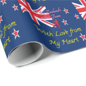 美しいニュージーランドの国旗アートプリントデザイン ラッピングペーパー (ロールコーナー)