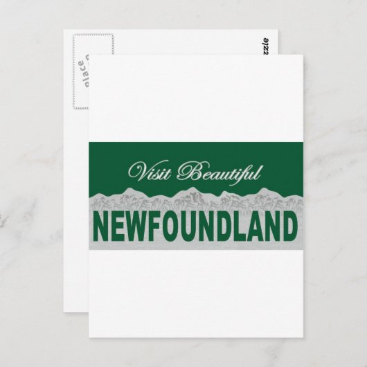 美しいニューファンドランドを訪れる ポストカード (正面/裏面)