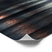 美しいニューヨークのナイトライト川を反射 ポスター (角)