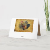 美しいニワトリ小屋と素朴な納屋 サンキューカード (裏面)