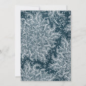 美しいネイビークリスマスホリデーフォトカード シーズンカード (裏面)