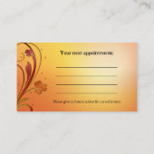 美しいネイルサロンアポイントメント名刺 予約カード (裏面)