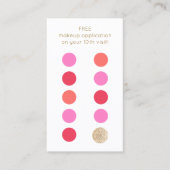 美しいネイルサロン10パンチカスタマーロイヤリティ ロイヤリティカード (正面)