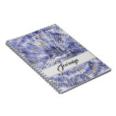 美しいネクタイと染め模様パーソナライズされた ノートブック (右側)