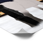 美しいノルウェーのフィヨルドホース ポスター (角)