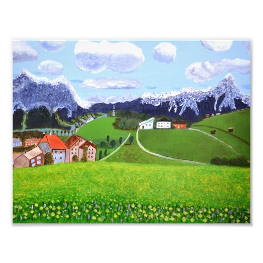 美しいノルウェーの写真の拡大 フォトプリント            (正面)