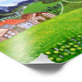 美しいノルウェーの写真の拡大 フォトプリント            (角)