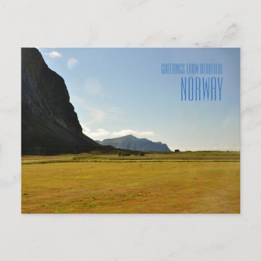 美しいノルウェーの写真カードからの挨拶 ポストカード (正面)