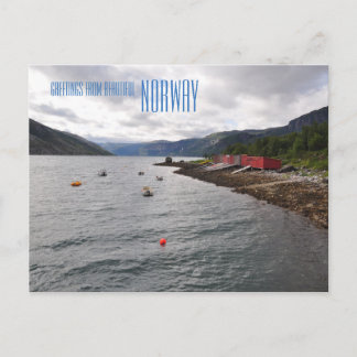 美しいノルウェーの写真カードからの挨拶 ポストカード
