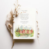 美しいノルウェー結婚フィヨルド 招待状