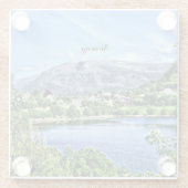 美しいノルウェー ガラスコースター (裏面)