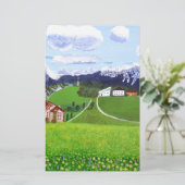 美しいノルウェー 便箋 (スタンド正面)