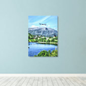 美しいノルウェー、景色 キャンバスプリント (インサイチュ (ウッドフロア))