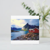美しいノルウェー、美しい景色 カード (スタンド正面)