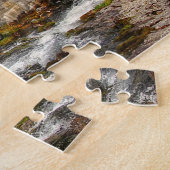 美しいハイキングトレイル川、木と山 ジグソーパズル (側面)