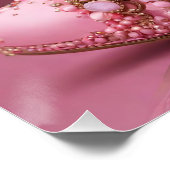 美しいハイヒールピンクファッション靴 ポスター (コーナー)