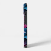 美しいハイビスカスの花柄 iPhoneケース (左側面)