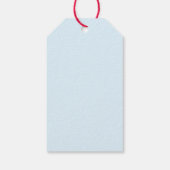 美しいハイビスカス | トロピカルフラワー水彩画 ギフトタグ (裏面)