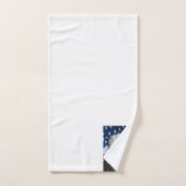 美しいハゲのワシの頭とアメリカ国旗1 バスタオルセット (ハンドタオル)