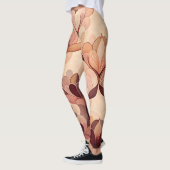 美しいハスのレッグ レギンス (左)