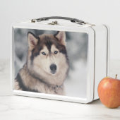 美しいハスキーのアウトドア メタルランチボックス (インサイチュ)