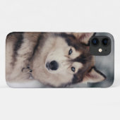美しいハスキーのアウトドア Case-Mate iPhoneケース (裏面(横))