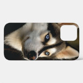 美しいハスキーのスロー枕 Case-Mate iPhoneケース (裏面 (横))