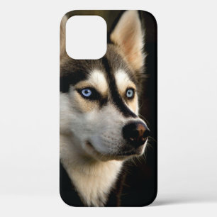 美しいハスキーのスロー枕 iPhone 12 PROケース