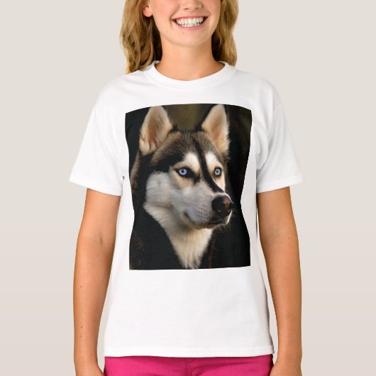 美しいハスキーのスロー枕 Tシャツ (正面)