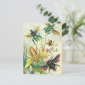 美しいハチのポストカード ポストカード (スタンド正面)