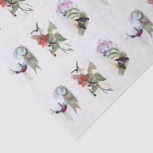 美しいハチドリのヴィンテージの芸術のティッシュペーパー 薄葉紙 (詳細)