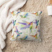 美しいハチドリ クッション (ブランケット)