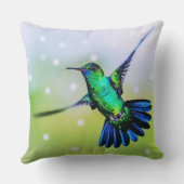 美しいハチドリ クッション (裏面)