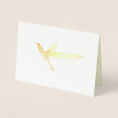 美しいハチドリ 箔カード (正面)