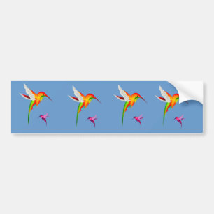 美しいハチドリ(Colibri) バンパーステッカー