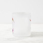 美しいハチドリ(Colibri) フロストグラスマグカップ (中央)