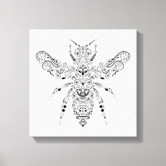 美しいハチ キャンバスプリント (正面)