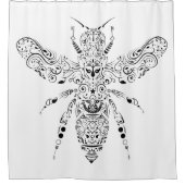 美しいハチ シャワーカーテン (正面)
