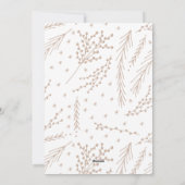 美しいハッピーホリデイズホリデーフォトカード シーズンカード (裏面)