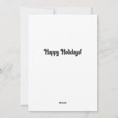 美しいハッピーホリデーズカード シーズンカード (裏面)