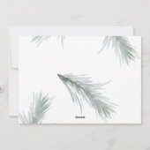 美しいハッピーホリデー書道フォトカード シーズンカード (裏面)