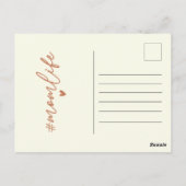 美しいハッピーマザーズデイゴールデンフォイル ポストカード (裏面)