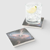 美しいハッブル望遠鏡像石コースター ストーンコースター (横)